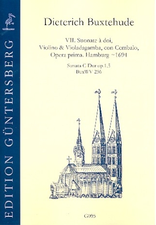 Sonate C-Dur op.1,5 BuxWV256 fr Violine, Viola da gamba und Bc Partitur und Stimmen