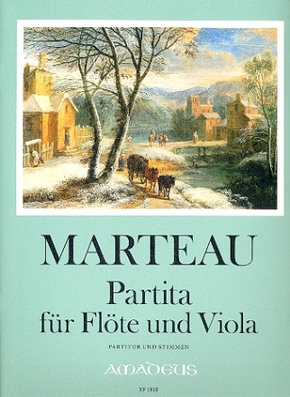 Partita op.42,2 für Flöte und Viola Partitur und Stimmen