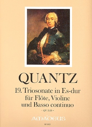 Triosonate Es-Dur Nr.19 QV2:18 fr Flte, Violine (2 Flten) und Bc