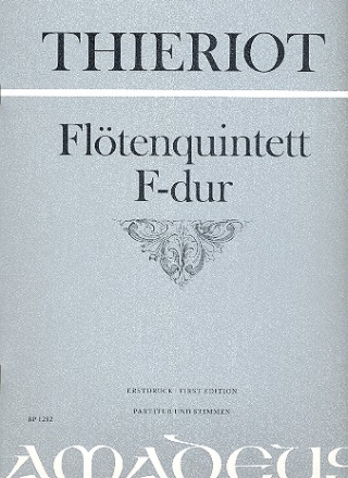 Quintett F-Dur fr Flte, 2 Violinen, Viola und Violoncello Partitur und Stimmen