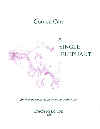 A single Elephant for 4 bassoons and high voice score and parts