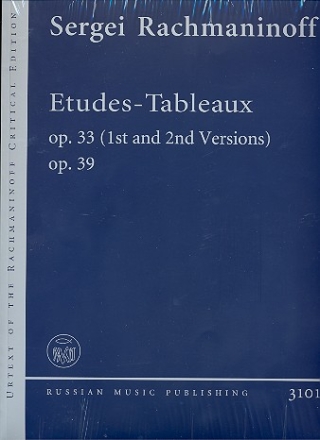 Etudes Tableaux op.33 and op.39 for piano (2 versions)