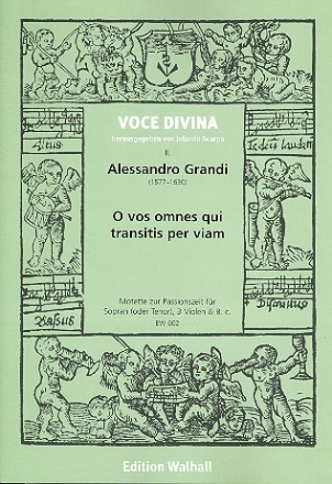 O vos omnes qui transitis per viam fr Sopran (Tenor), 3 Violen und Bc, Partitur und Stimmen