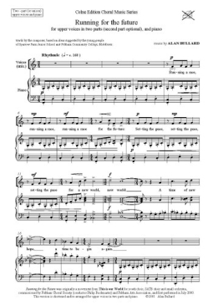 Running for the Future female or children's chorus (unisono) and piano score