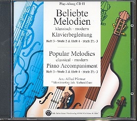 Beliebte Melodien Band 3-4 Playalong CD 2 (Klavierbegleitung)