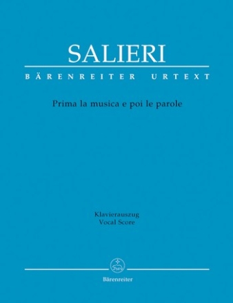 Prima la musica e poi le parole fr Soli, Chor und Orchester Klavierauszug