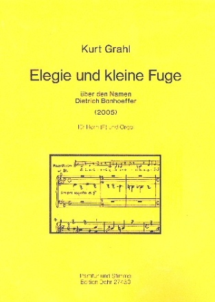 Elegie und kleine Fuge fr Horn (F) und Orgel