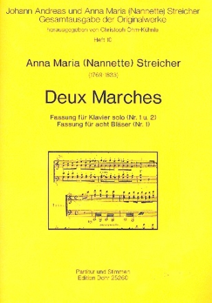 Marsch Nr.1 fr Klavier (2 Oboen, 2 Klarinetten, 2 Fagotte, 2 Hrner),  Stimmen Marsch Nr.2 fr Klavier