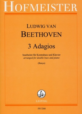 3 Adagios fr Kontrabass und Klavier