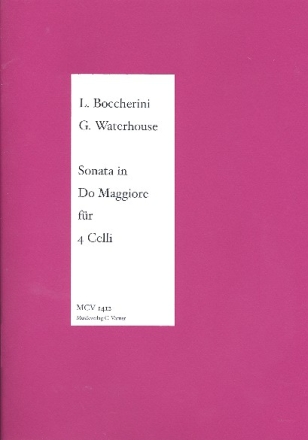 Sonate D-Dur für 4 Violoncelli Partitur und Stimmen Waterhouse, G., Arr.