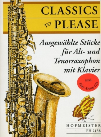 Classics to please (+CD) fr 2 Saxophone (AT) und Klavier