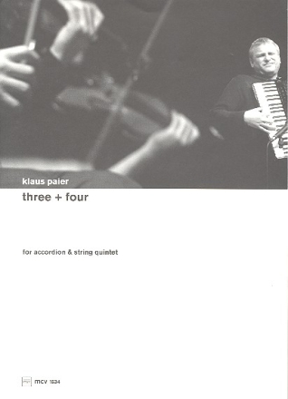 Three and Four for accordion and string quartet score and parts