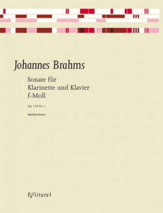 Sonate f-Moll op.120,1 fr Klarinette und Klavier 2 Spielpartituren