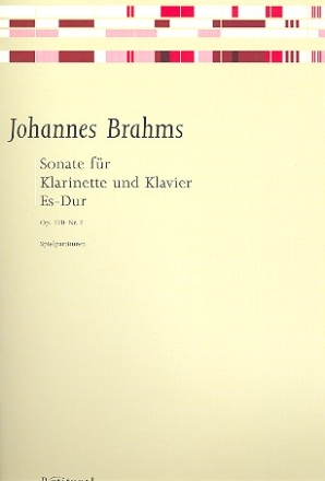 Sonate Es-Dur op.120,2 fr Klarinette und Klavier 2 Spielpartituren