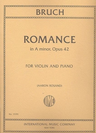 Romance in a Minor op.42 for violin and piano