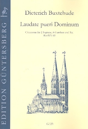 Laudate pueri Dominum BuxWV69 fr 2 Soprane, 6 Gamben unc Bc Partitur und Stimmen