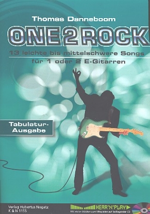 One 2 Rock (+CD) fr 1 oder 2 E-Gitarren/Tab Spielpartitur