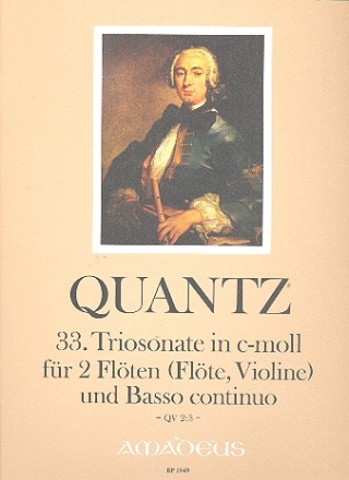 Sonate c-Moll Nr.33 QV2:3 fr 2 Flten (Flte, Violine) und Bc