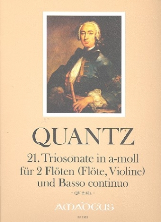 Sonate a-Moll Nr.21 QV2:41a fr 2 Flten (Flte, Violine) und Bc