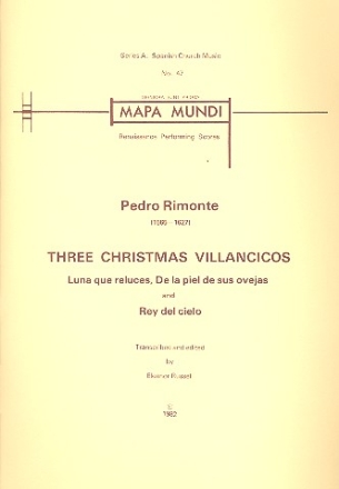 3 Christmas Villancicos for mixed chorus a cappella score