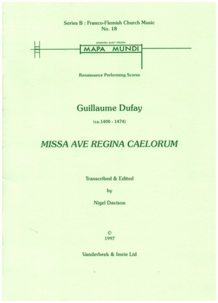 Missa Ave regina caelorum for mixed chorus a cappella score