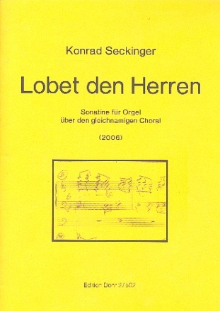 Lobet den Herren Sonatine fr Orgel