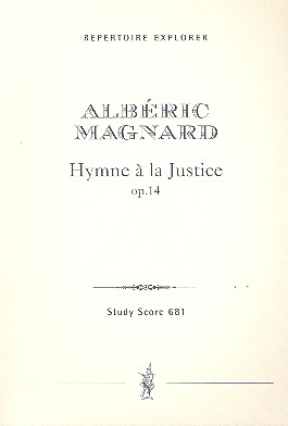 Hymne  la Justice op.14 fr Orchester Studienpartitur