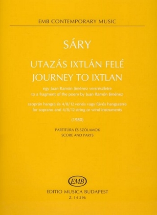 Journey to Ixtlan for soprano and string (wind) instruments score and parts