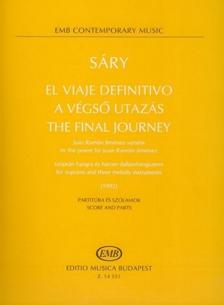 The final Journey for soprano and 3 melody instruments score and parts