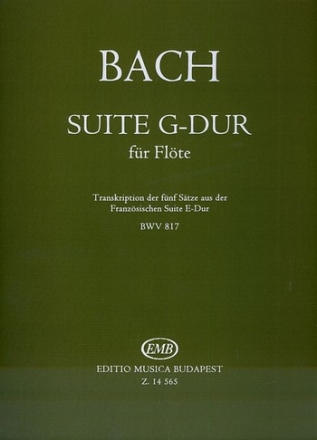 Suite G-Dur BWV817 fr Flte