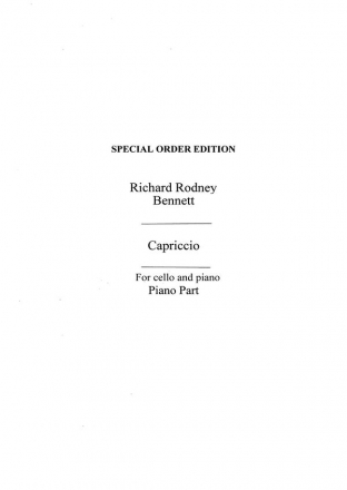 Capriccio for Violoncello and Piano
