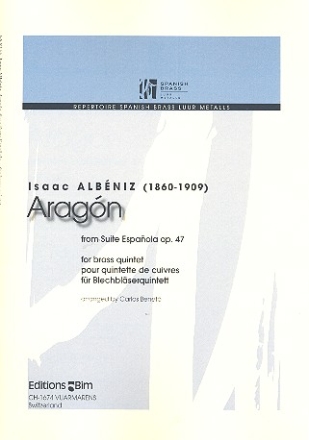Aragn op.47 fr 2 Trompeten, Horn in F, Euphonium und Tuba Partitur und Stimmen