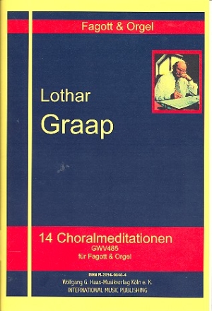 14 Choralmeditationen GWV485 fr Fagott und Orgel Partitur und Stimme