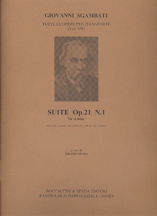 Suite si minore op.21,1 per pianoforte