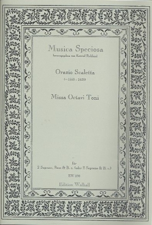 Missa octavi toni und Bc Partitur und Stimmen