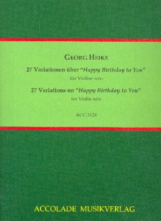27 Variationen ber Happy Birthday fr Violine