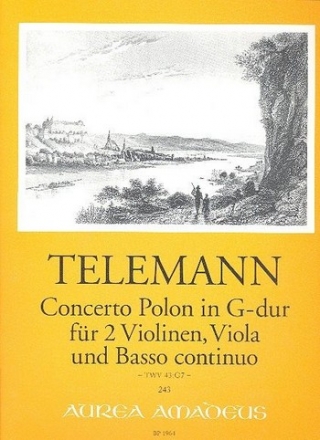 Concerto Polon G-Dur TWV43:G7 fr 2 Violinen, Viola und Bc Stimmen