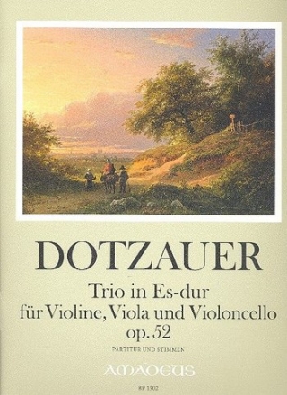 Trio Es-Dur op.52 fr Violine, Viola und Violoncello Partitur und Stimmen