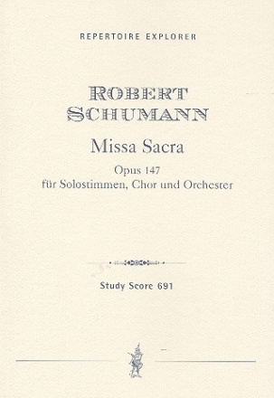 Missa sacra op.147 fr Soli, gem Chor und Orchester Studienpartitur