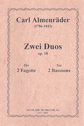 2 Duos op.10 fr 2 Fagotte Partitur und Stimmen