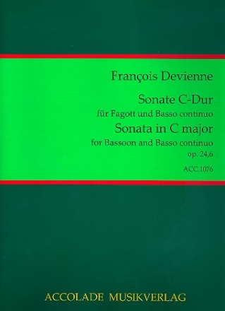 Sonate C-Dur op.24,6 fr Fagott und Bc
