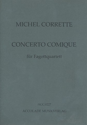 Concerto comique op.8,7 fr 4 Fagotte Partitur und Stimmen