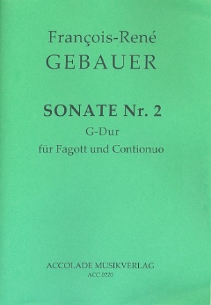 Sonate G-Dur Nr.2 fr Fagott und Bc