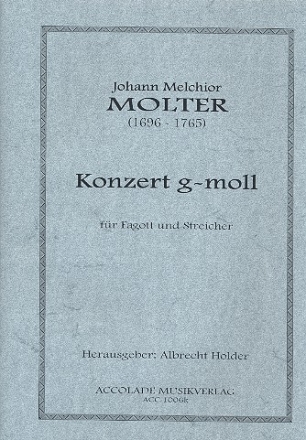 Konzert g-Moll fr Fagott und Streichorchester fr Fagott und Klavier