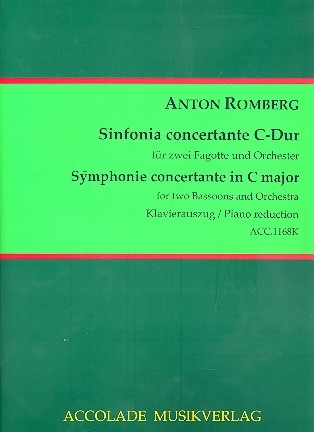 Sinfonie concertante C-Dur fr 2 Fagotte und Orchester fr 2 Fagotte und Klavier