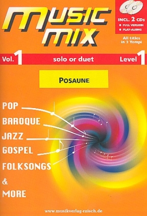 Music Mix vol.1 (+2 CD's) Posaune in C Bassschlssel