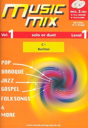 Music Mix vol.1 (+2 CD's) für Bariton Bassschlüssel