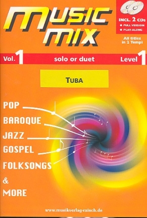 Music Mix vol.1 (+2 CD's) fr Tuba Bassschlssel