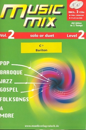 Music Mix vol.2 (+2 CD's) für Bariton Bassschlüssel