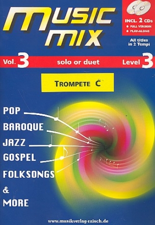 Music Mix vol.3 (+2 CD's) fr Trompete in C